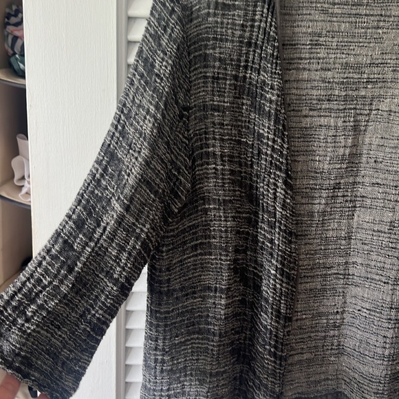 Eileen Fisher open front lightweight 3/4 sleeve cardigan / jacket - Picture 2 of 4
